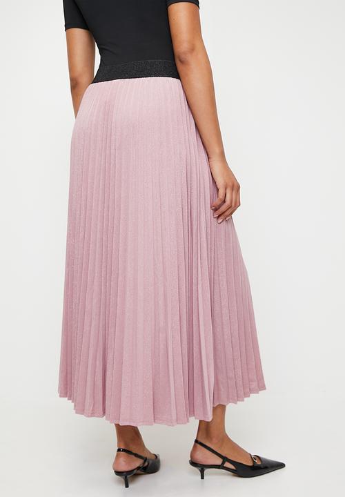 Stella Morgan - Pleated Flare Skirt - Dusty Pink