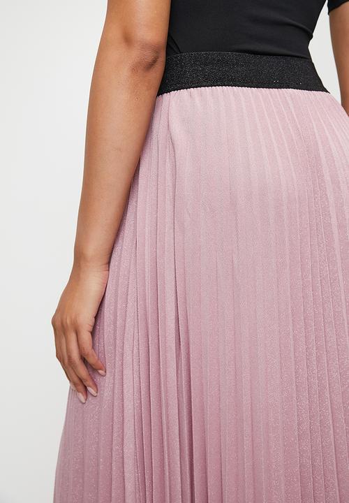 Stella Morgan - Pleated Flare Skirt - Dusty Pink