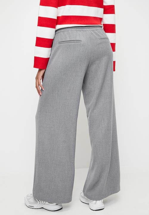 H&M - Wide pull-on trousers - melange