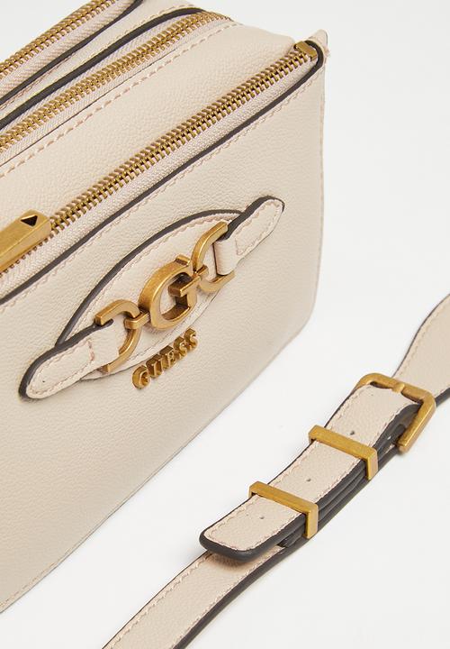 GUESS - Malva status crossbody bag - almond