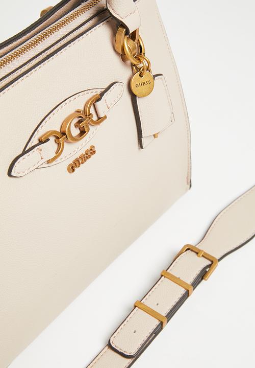 GUESS - Malva girlfriend satchel bag - almond