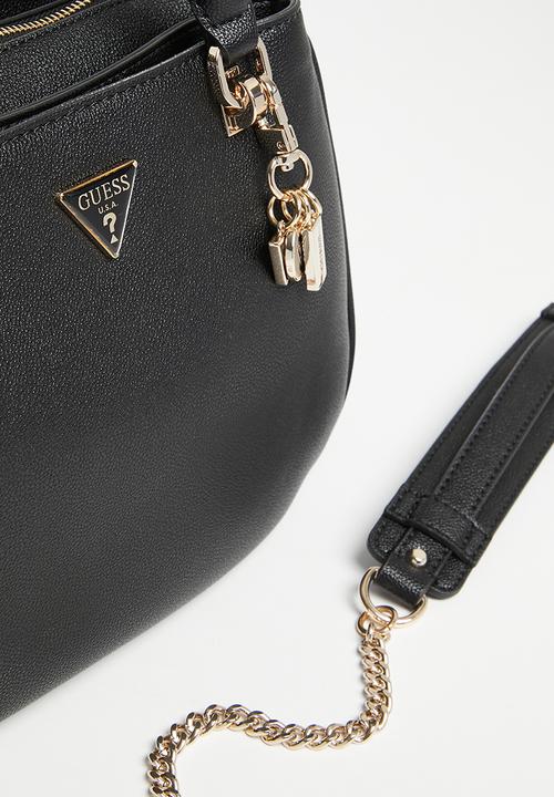 GUESS - Fedora shoulder satchel bag - black
