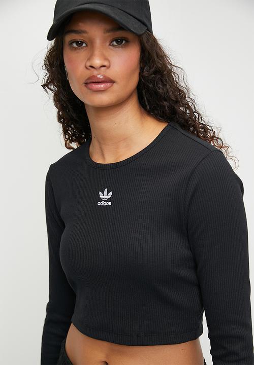 adidas Originals - Ess Crop Ls W - Black