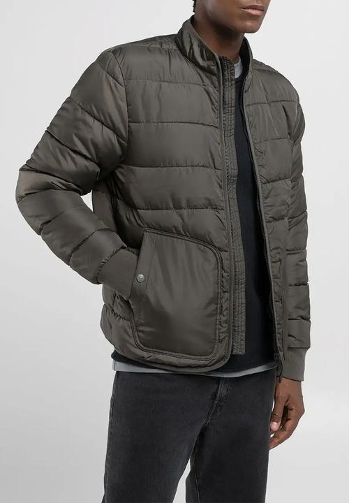 Replay - Replay puffer jacket - mud green