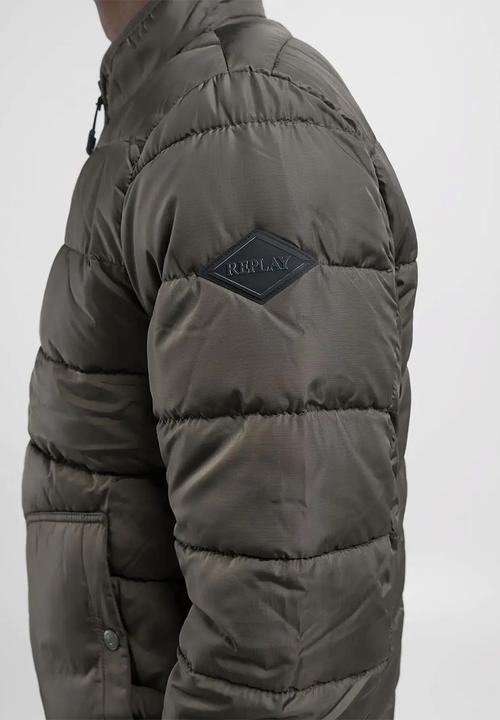 Replay - Replay puffer jacket - mud green