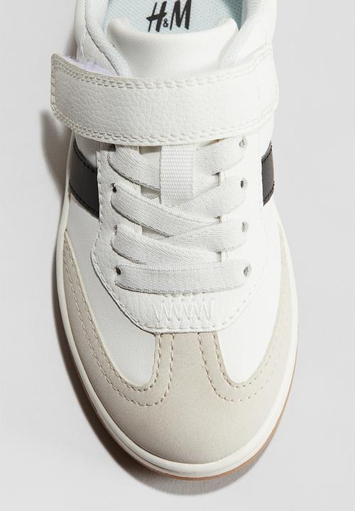 H&M - Block-coloured trainers - white/beige