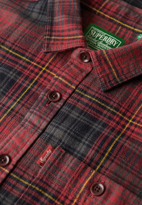 Superdry. - Vintage Check Overshirt - Boseman Check Red