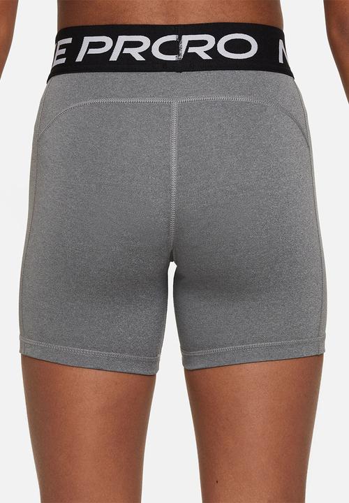 Nike - Girls Np Dri-fit 3ln Short - Carbon Heather/White