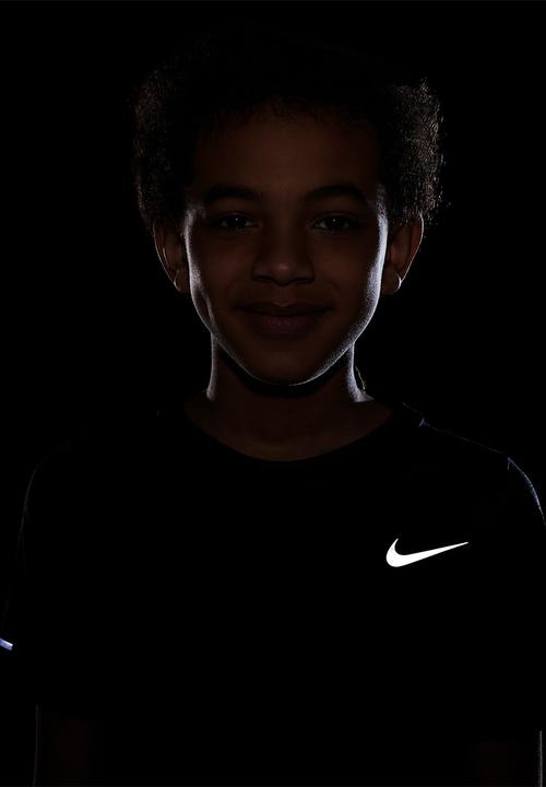 Nike - Boys Nike Dri-fit Short sleeve Miler top - Black