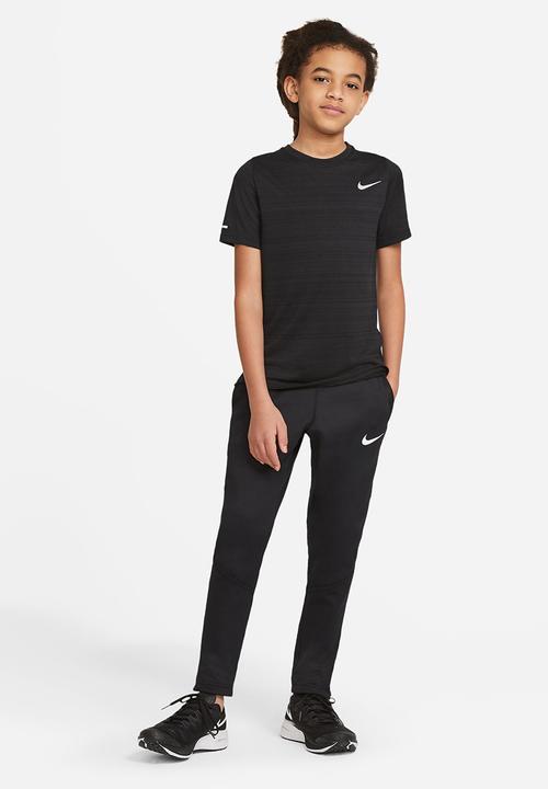 Nike - Boys Nike Dri-fit Short sleeve Miler top - Black