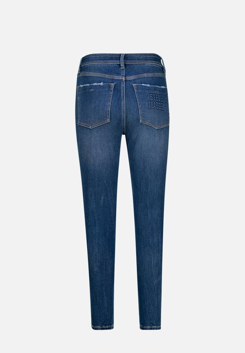 Steve Madden - Zoe Contour Curvy Dark Wash Skinny - Dark Blue