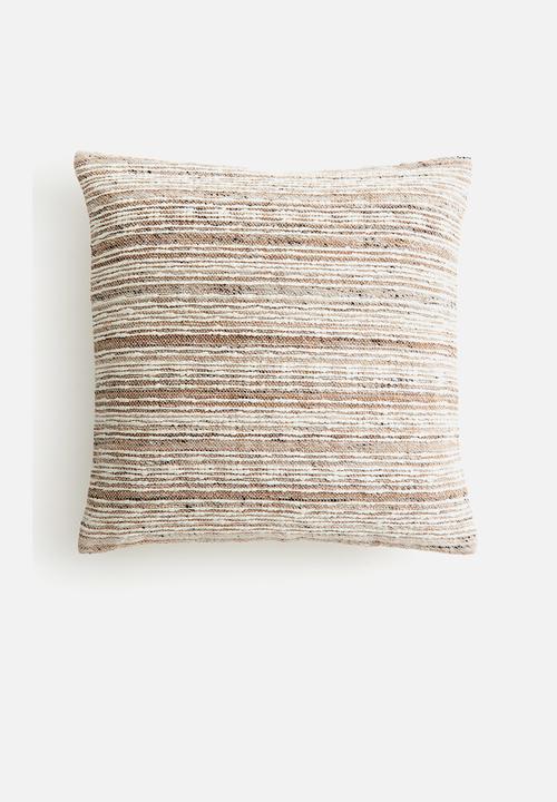 Cotton-blend cushion cover - beige
