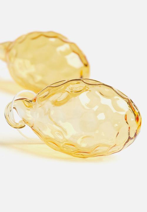 H&M - 2-Pack glass easter decorations - yellow