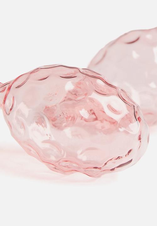 H&M - 2 Pack glass easter decorations - pink