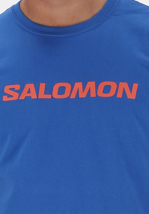 Salomon - Core logo ss tee - glowing blue