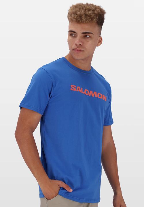Salomon - Core logo ss tee - glowing blue