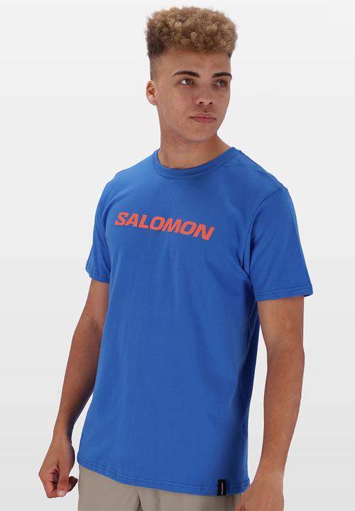 Salomon - Core logo ss tee - glowing blue