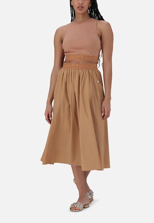 Steve Madden - Mabel Fitted Cropped Top - Cinnamon