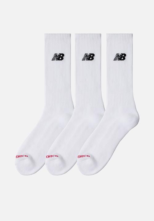 New Balance  - Everyday Crew Sock 3Pk - White