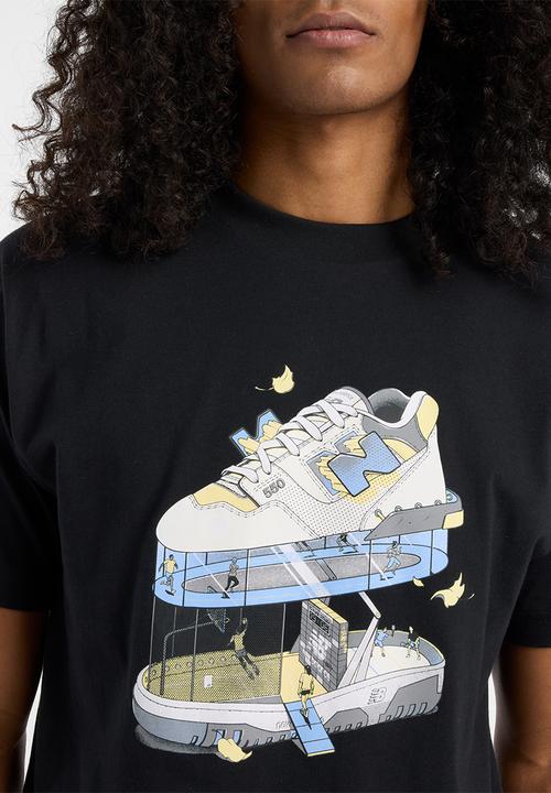 New Balance  - New Balance Fitness Center Tee - Black