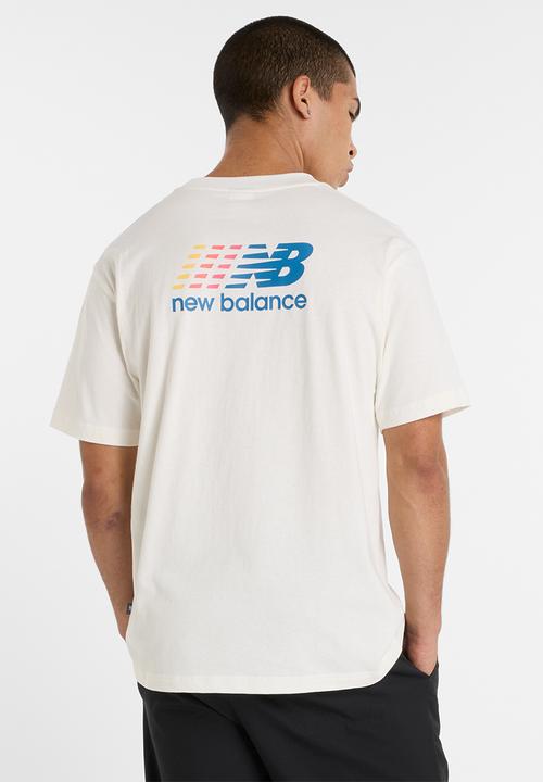 New Balance  - NB Athletics Multi Color Tee - White