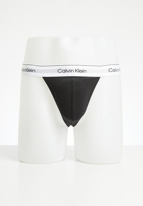 Calvin Klein - Thong 3 Pack - Black, Black, Black