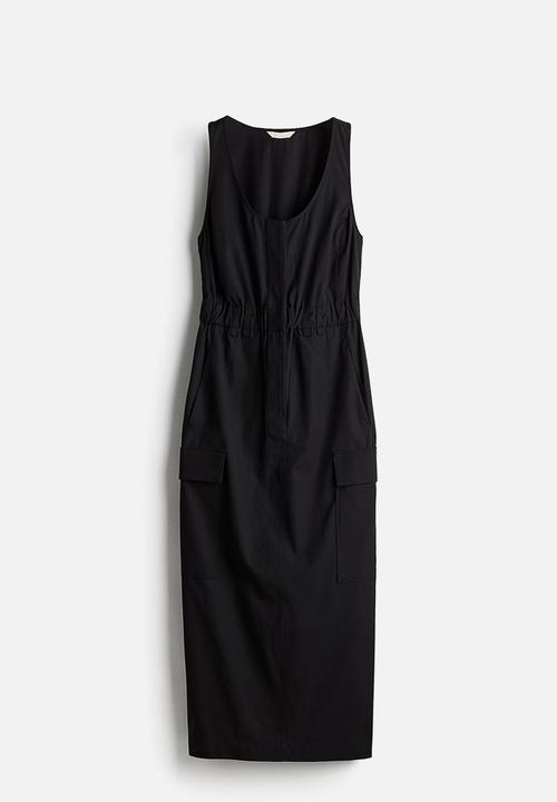 H&M - Long cargo dress - black