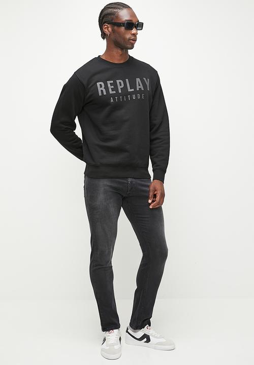 Replay - David sweatshirt - black