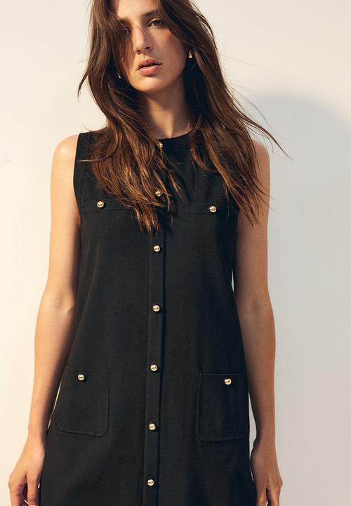 H&M - Knitted dress - black