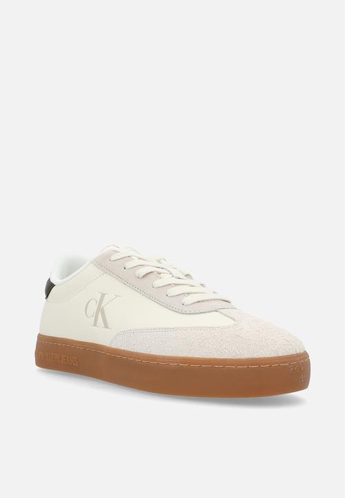 Calvin Klein - Classic cup low lace up lth fad - Creamy White/Eggshell