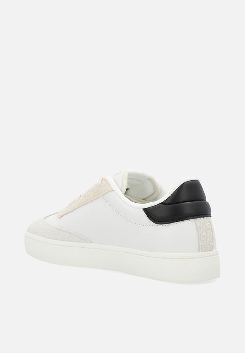 Calvin Klein - Classic cup low lace up lth fad - b white/creamy white/ck black