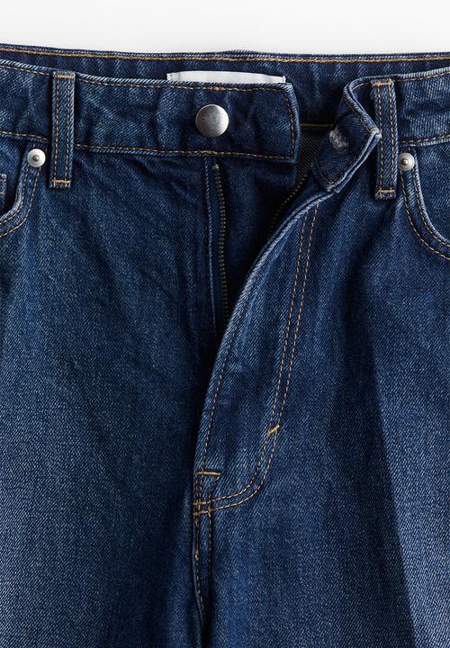 H&M - Crease-leg jeans - dark denim blue