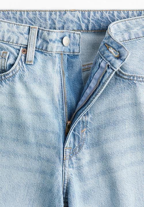 H&M - Feather soft super wide ultra high jeans - pale denim blue