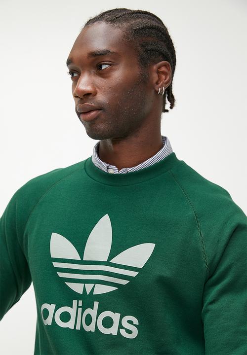 adidas Originals - Trefoiloil Crew   Cgreen - Green