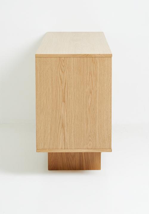 Sixth Floor - Groove sideboard 3 door - Oak Veneer