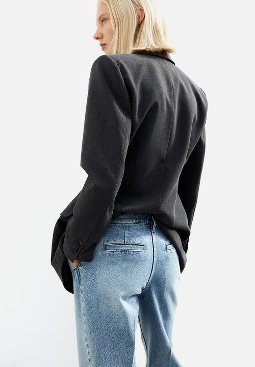 H&M - Crease-leg jeans -  light denim blue