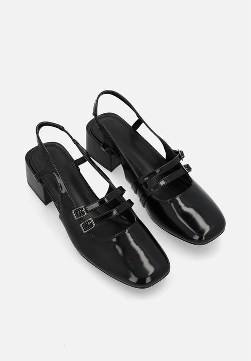 Cotton On - Bonnie slingback block heel - black box