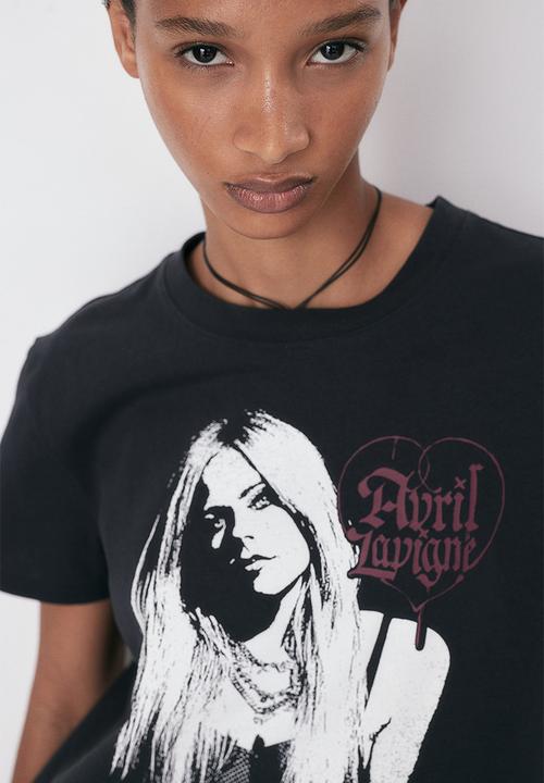 Printed t-shirt - black/avril lavigne - 1235222016