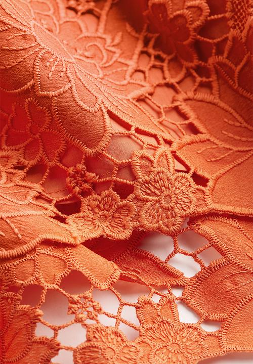 H&M - Broderie anglaise skirt - apricot