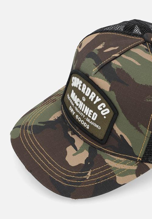 Superdry. - Dirt Road Trucker Cap - Army Camo