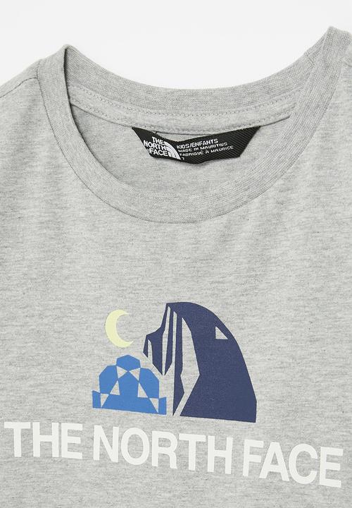 The North Face - Kid  Graphic S/S Tee- Light Grey Heather
