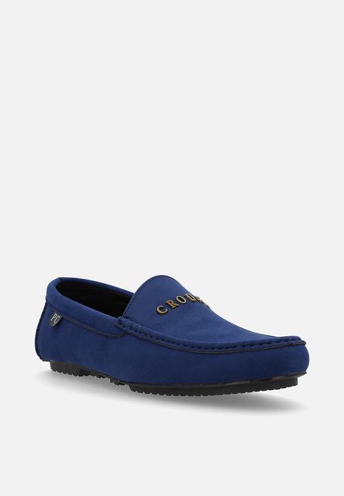 PC - Crouch suede slip on- Navy Suede