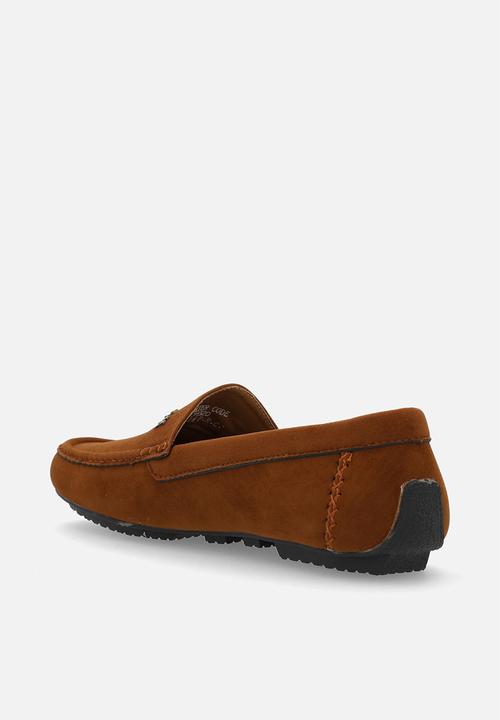 PC - Crouch suede slip on- Tan Suede