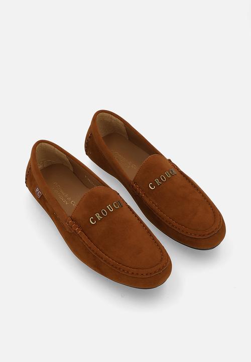 PC - Crouch suede slip on- Tan Suede