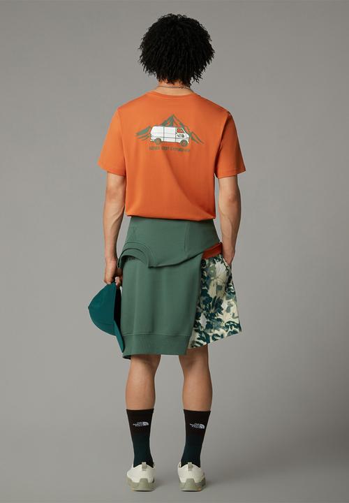 The North Face - Short sleeve outdoor graphic tee - iron bronze