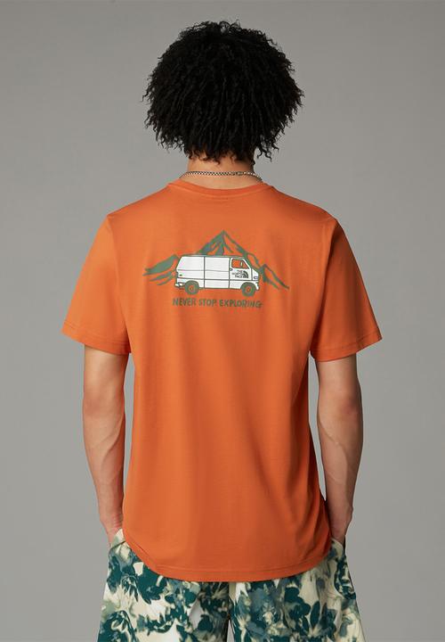 The North Face - Short sleeve outdoor graphic tee - iron bronze