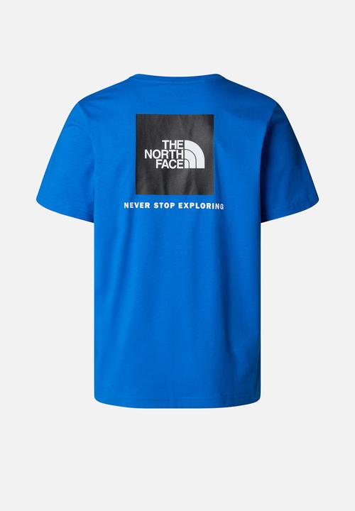 The North Face - Short sleeve Box Nse Tee - Hero Blue-Tnf Black
