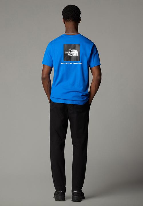 The North Face - Short sleeve Box Nse Tee - Hero Blue-Tnf Black