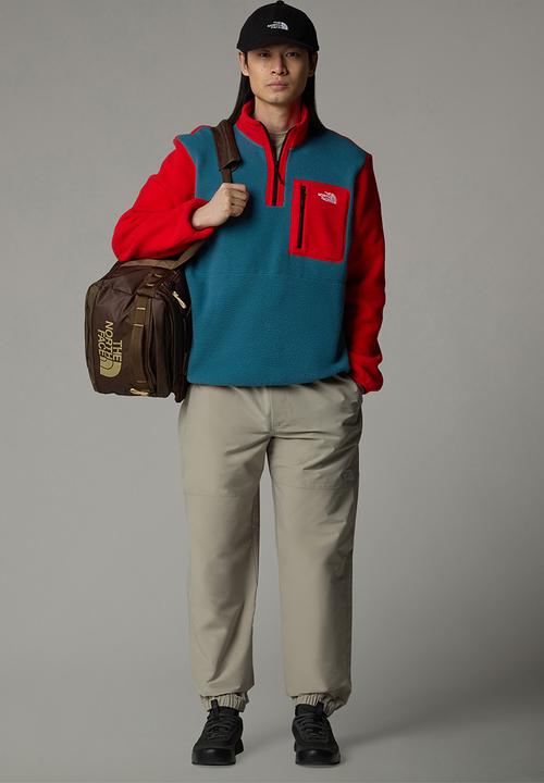 The North Face - Yumiori ¼ zip - Mallard Blue-High Risk Red-TNF Black