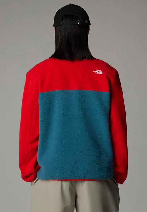 The North Face - Yumiori ¼ zip - Mallard Blue-High Risk Red-TNF Black